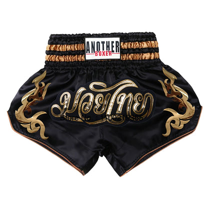 Muay Thai Fight Kickboxing Shorts Fitness Men Women Kids Boxing Shorts Embroidery Thailand Gym Training Black MMA Jujitsu Pants