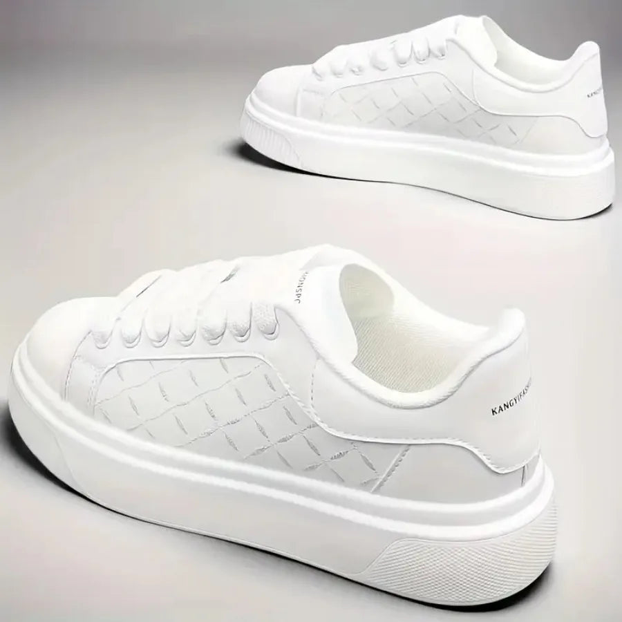 [Men's White Sneakers] Sneakers Men's Shoes White Shoes 2025 Spring and Autumn New White Shoes Fashionable Casual Shoes Versati