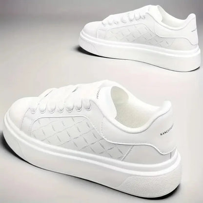 [Men's White Sneakers] Sneakers Men's Shoes White Shoes 2025 Spring and Autumn New White Shoes Fashionable Casual Shoes Versati