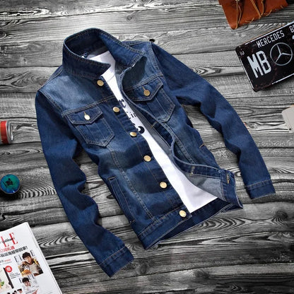 2025 Luxury Mens Denim Jackets Fashion Hole Jeans Jacket Mens Cotton Outwear Jackets Coat Long Sleeve Male Clothing  Streetwear