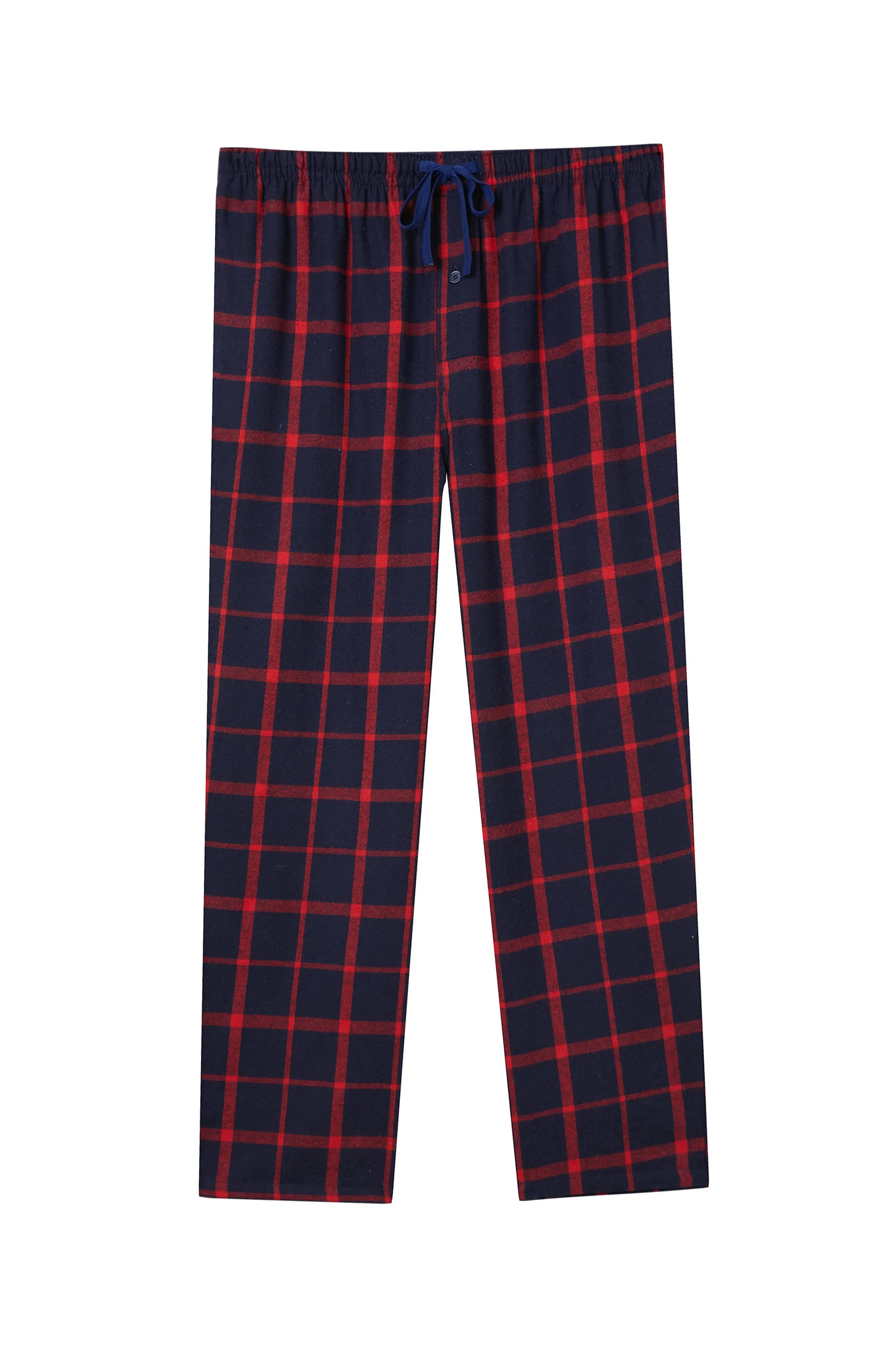 Men's Pajama Bottom Flannel Trendy Plaid Solid Casual Comfy with Pocket Warm Loose Sleeping Pants Stretchy Elastic Waistband