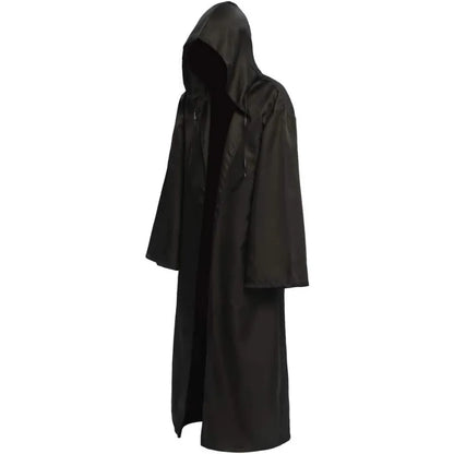 Grim Reaper Costume Cloak with Hood Dune Costume Medieval Renaissance Cloak Halloween Witch Wizard Vampire Cape Party Cosplay