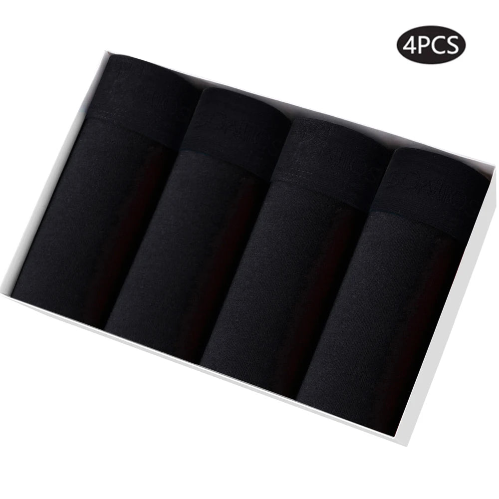 4pcs print Boxer's man underwear sexy soft cotton underpants men boxer briefs shorts BONITOS Brand High Quality