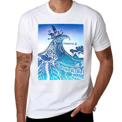 Moana 2 T-Shirt Large Size Loose Casual Tee