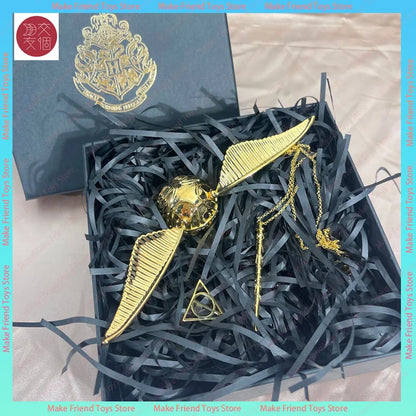 Golden Snitch Ring Box Golden Snitch Ring Box With Rotating Wings Premium Gold-Plated Metal Jewelry Box For Proposal Engagement