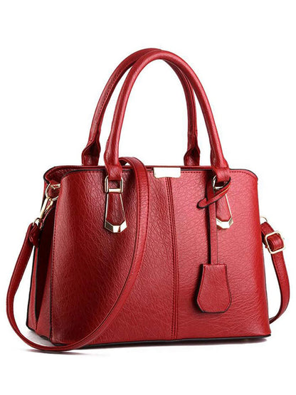 Women's Handbag PU Leather Adjustable Handle Satchel Shoulder Bags Ladies Tote