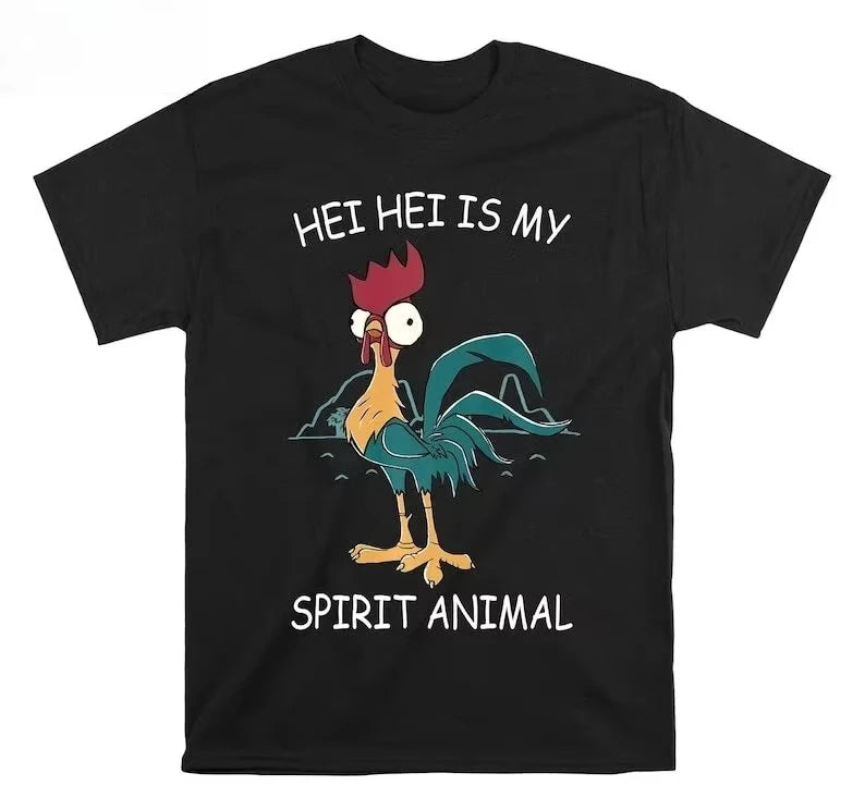 Moana Hei Hei Is My "T-shirt. Men's Casual Outdoor T-shirt, Street Style