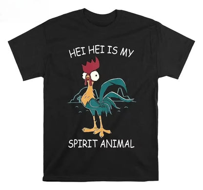 Moana Hei Hei Is My "T-shirt. Men's Casual Outdoor T-shirt, Street Style