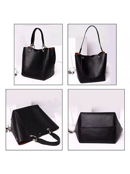 Women Large Tote Bag PU Leather Waterproof Handbags Shoulder Bag Women's