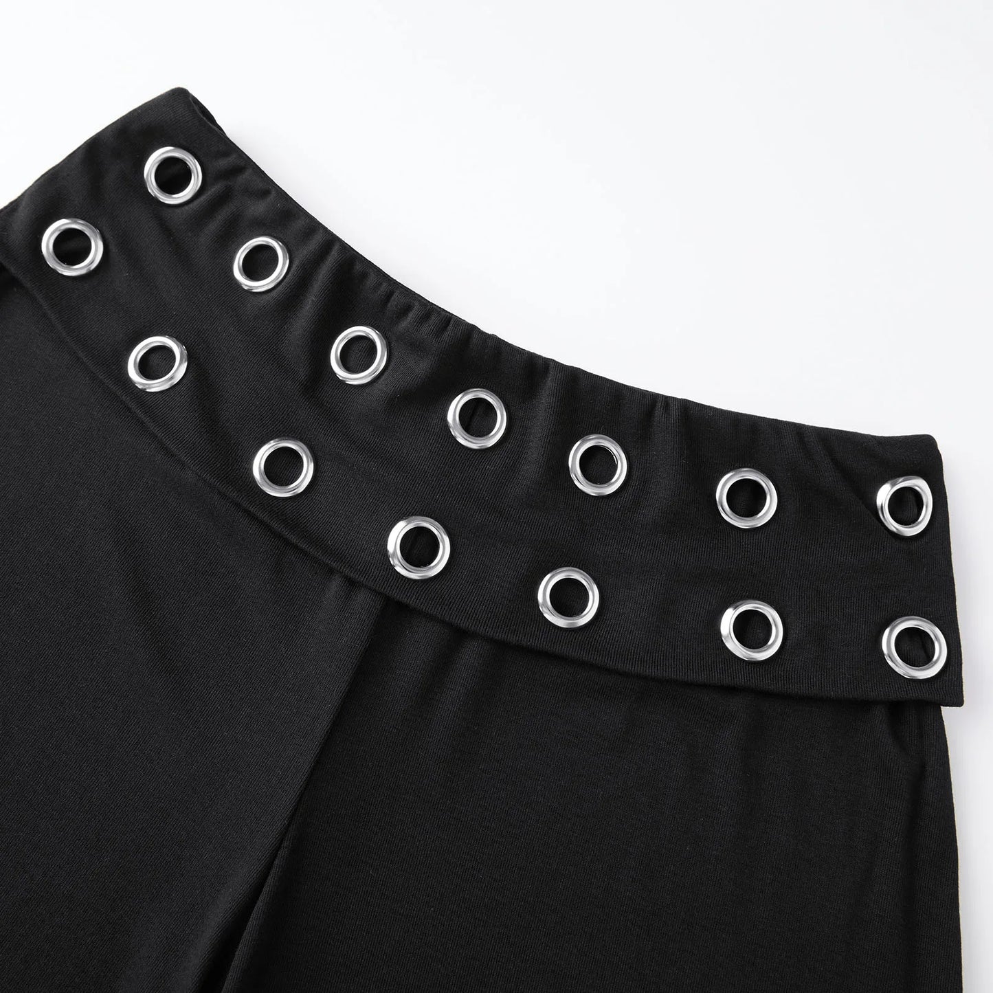 Women S Capri Cropped Wide Leg Cropped Foldover Waistband S Pants Eyelets Foldover Capri Pants Capri Top Rated