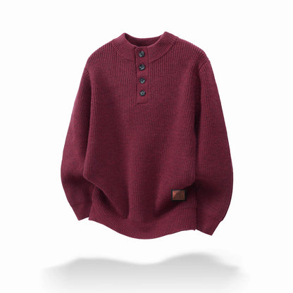 Men's Button-Up Plus-Size Knitted Sweater New Autumn and Winter Style Loose and Soft Pullover Sweater Trend tops Fit 50-150kg
