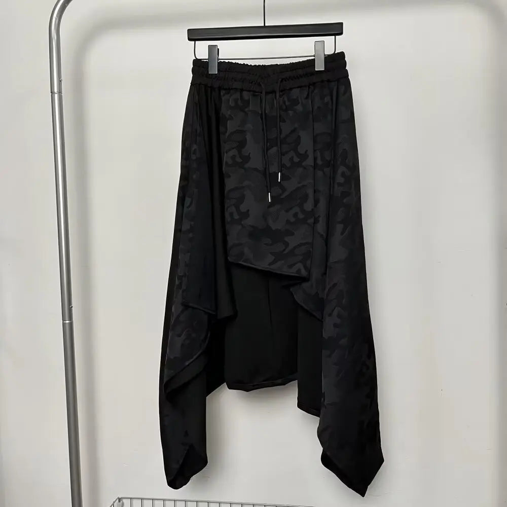 Vintage Trousers Women Men Neutral Loose Culottes y2k Gothic Wide Leg Pants Skirt New Oversize Harajuku Creative Pants