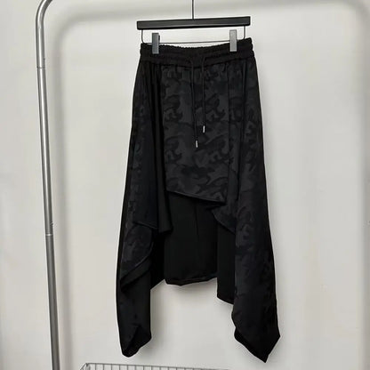 Vintage Trousers Women Men Neutral Loose Culottes y2k Gothic Wide Leg Pants Skirt New Oversize Harajuku Creative Pants