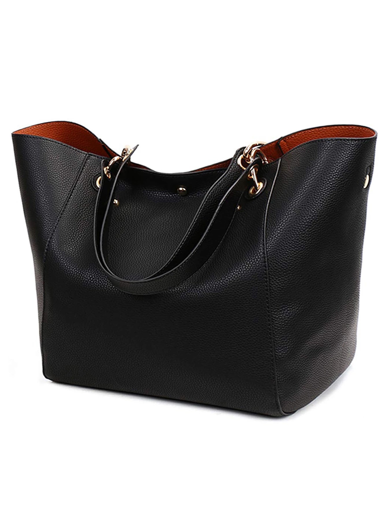 Women Large Tote Bag PU Leather Waterproof Handbags Shoulder Bag Women's