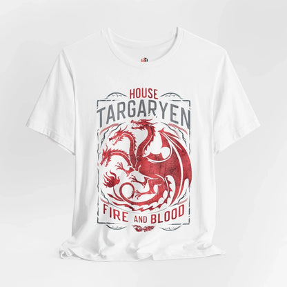 House of The Dragon Shirt Fire and Blood House Targaryen Team Black Shirt