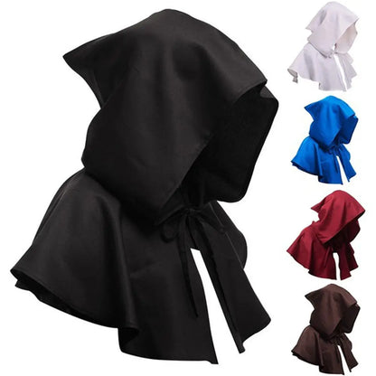 Fancy Party Multipurpose Adult Carnival Witch Wizard Unisex Party Coat Short Cloak Hooded Cape Hooded Cloak