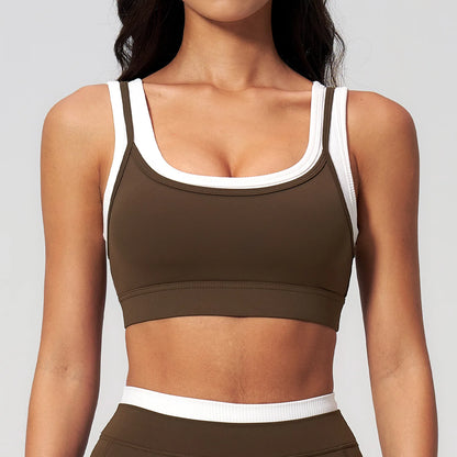 Woman Sport Bra Top Breathable Brassieres Removable Pad Sports Bras Running Gym Clothing Sports Underwear For Women Yoga Bra