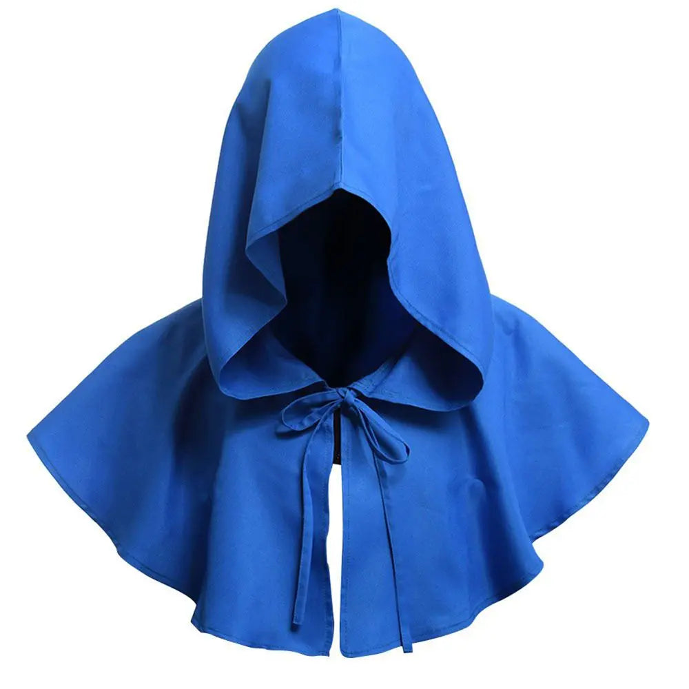 Fancy Party Multipurpose Adult Carnival Witch Wizard Unisex Party Coat Short Cloak Hooded Cape Hooded Cloak