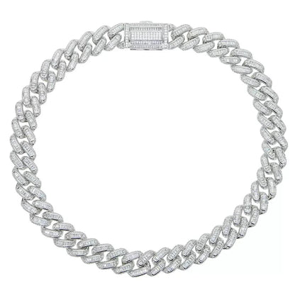 High Quality 14MM AAAA Zirconia with Copper Cuban Chain Iced Out Hip Hop Jewelry