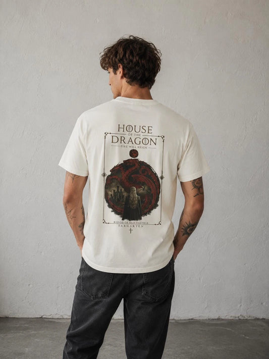 House of The Dragon Movie Graphic 2026 T-Shirt 100%Cotton Men's Women's Y2k Popular Oversized Funny Tshirt Casual Tee Streetwear