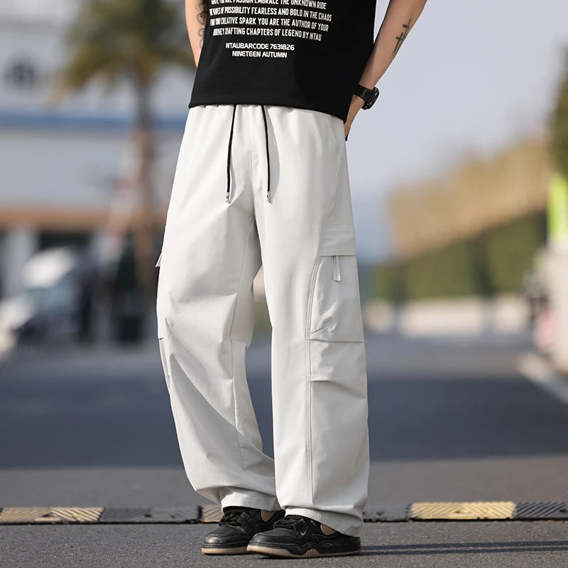 Summer Workwear Pants Man Cargo Pants Spring New Waterproof Tactical Hiking Outdoor Multi-Pockets Combat Joggers Trousers Male