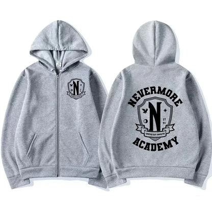 Men Women Harry Potter House Badge Print Graphic Zipper Hoodie Casual Long Sleeve Harajuku Oversized Zip Up Coats Hoodies