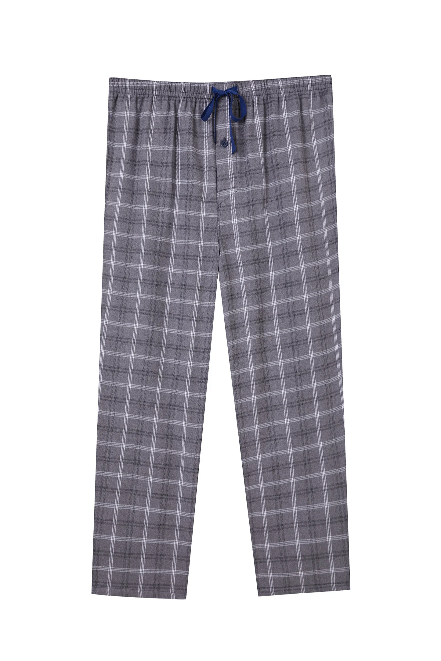 Men's Pajama Bottom Flannel Trendy Plaid Solid Casual Comfy with Pocket Warm Loose Sleeping Pants Stretchy Elastic Waistband