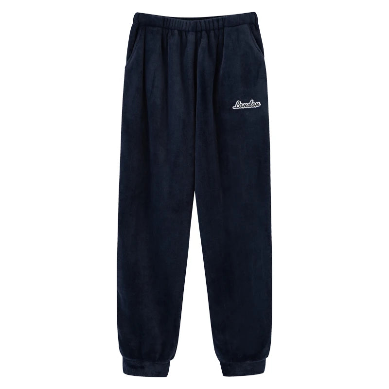 Thick Flannel Men's Plaid Trousers Big Yards Warm Sleep Pants Mens Pajamas Pants Bottoms Sleepwear Pajama for Men Pijama Hombre