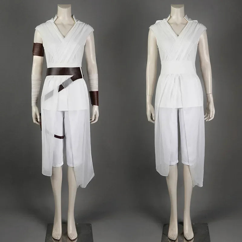 ♥2026 New Costume The Rise of Skywalker Rey Cosplay Uniform Set Adult