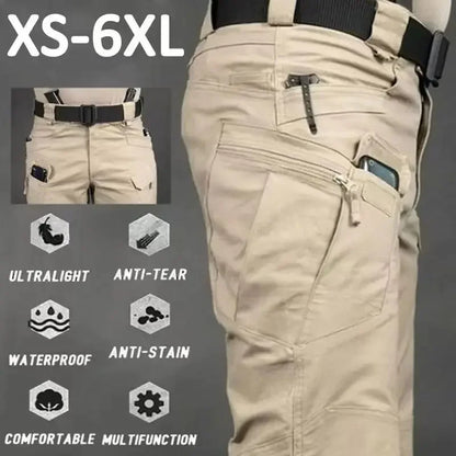 Outdoor Waterproof Tactical Cargo Pants Men Waterproof SWAT Breathable Casual Army Military Trousers Male Quick Dry Cargo Pants