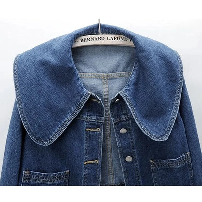 2026 New Autumn Women Denim Jacket Long Sleeve Casual Short Denim Coat Famale Jeans Jackets Outerwear Casaco Jaqueta Feminina
