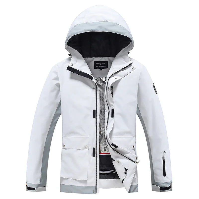 New Men's Women's Ski Suit Winter Outdoor Snow Wear Waterproof Windproof Thickened Warm Ski Clothing Jacket Pants Set Couple