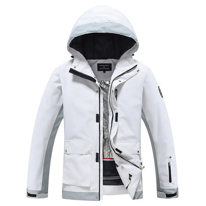 New Men's Women's Ski Suit Winter Outdoor Snow Wear Waterproof Windproof Thickened Warm Ski Clothing Jacket Pants Set Couple