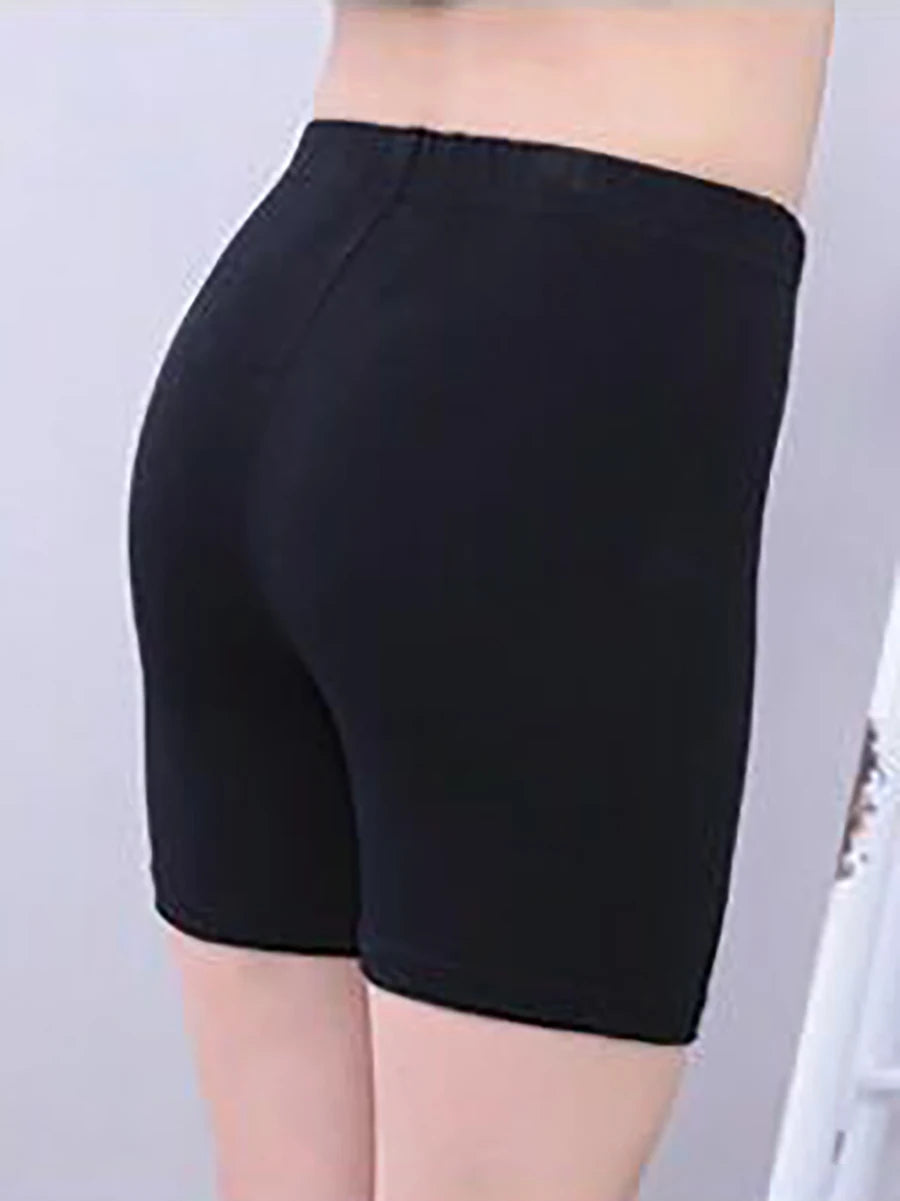 6pcs Basic Solid Color Girls Shorts Simple Style Summer Casual Kids Short Pants