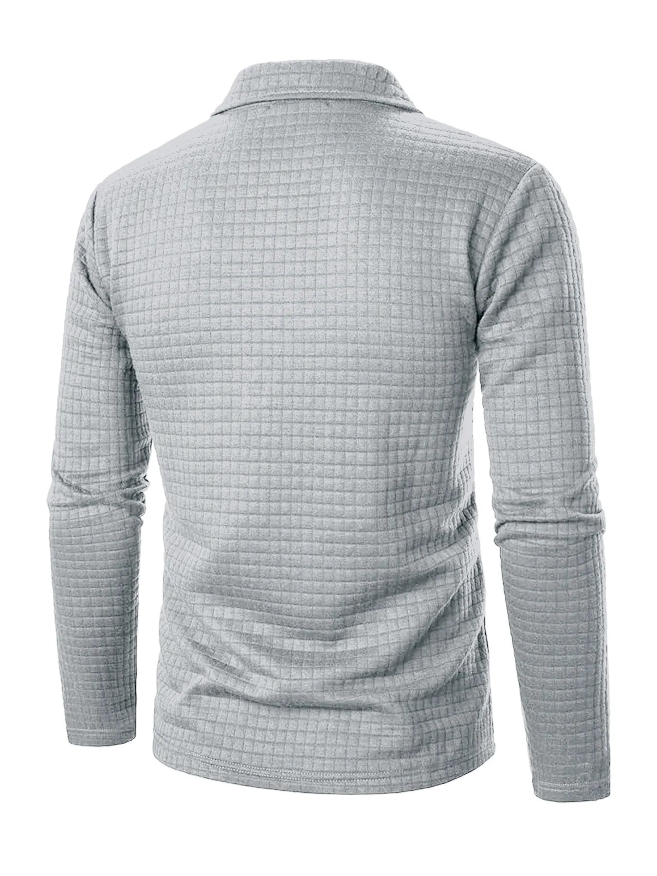 2025 New Spring and Autumn Europe Men Knitted Grid Texture Casual Large hoodie Jumper Small Plaid Jacquard Men clothing