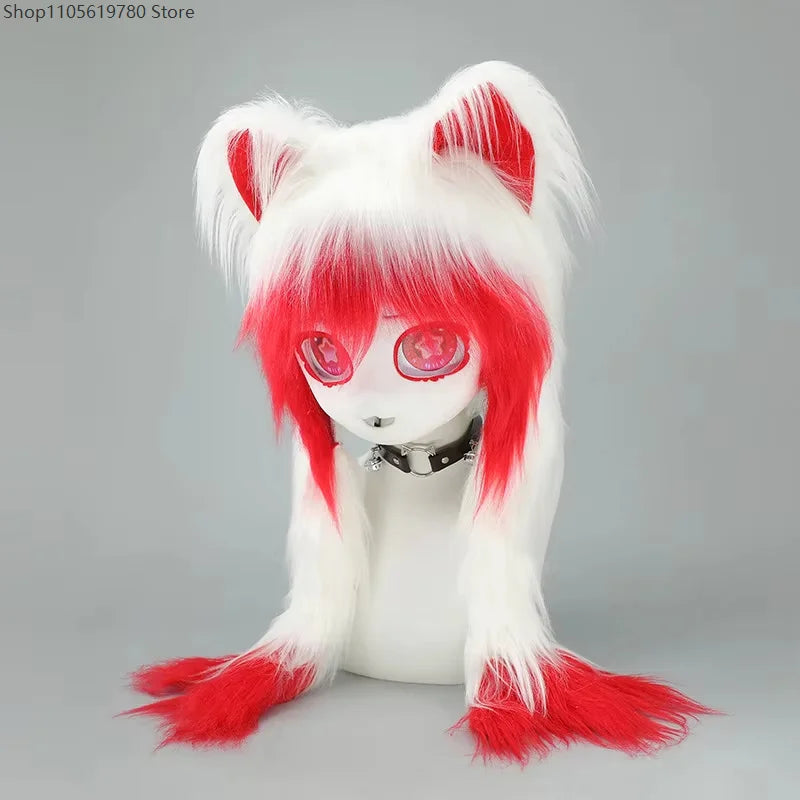 Nine Tails Color Fluffy Nine-Tailed Fox Tail Costume Accessory for Cosplay and Hallowee ...