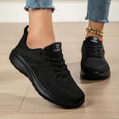 Women's Casual Sports Shoes, Breathable Running Shoes, Lightweight Flat-Soled Single Shoes,