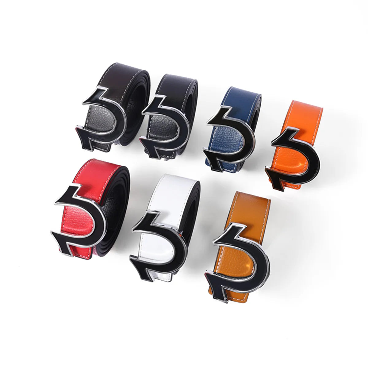 3.8cm new style men's light luxury belt, trendy jeans, trousers, casual pants, versatile pants belt 7 colors