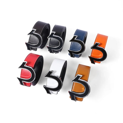 3.8cm new style men's light luxury belt, trendy jeans, trousers, casual pants, versatile pants belt 7 colors