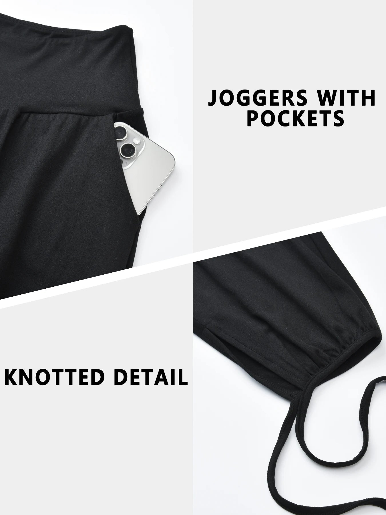 Womens Yoga Pants Capri Loose Workout Sweatpants Comfy Lounge Joggers with Pockets
