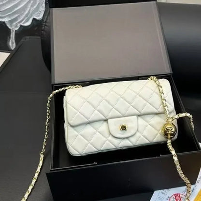 Channeled Bag Women designer makeup bag High Quality Sheepskin Diamond Lattice Handle Vanity Box Tote Bags Crossbody Shoulder Co
