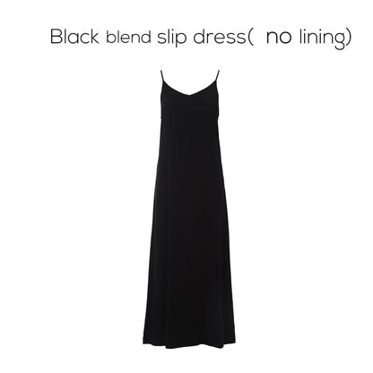AP SS25 Women Wrap Ribbed T-shirt Lady Blend Slip Dress 5 Color
