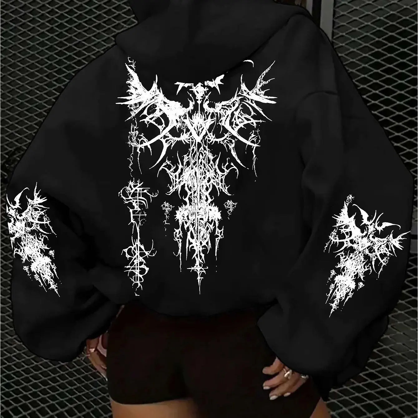 American Gothic Women's Hoodie for Autumn and Winter, New Casual and Fashionable, Suitable for Both Men and Women's Street Wear