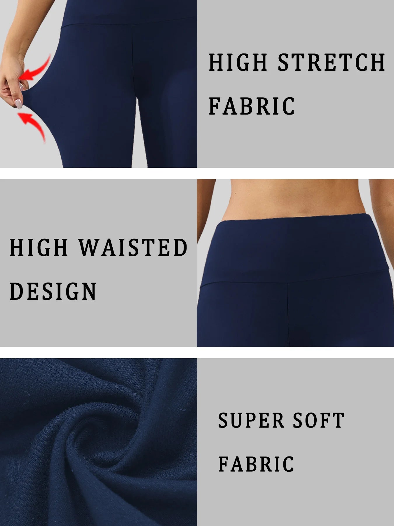 Women'S Super soft Capri Pants，High Waisted Tummy Control Leggings for Cozy Home & Casual Outfit
