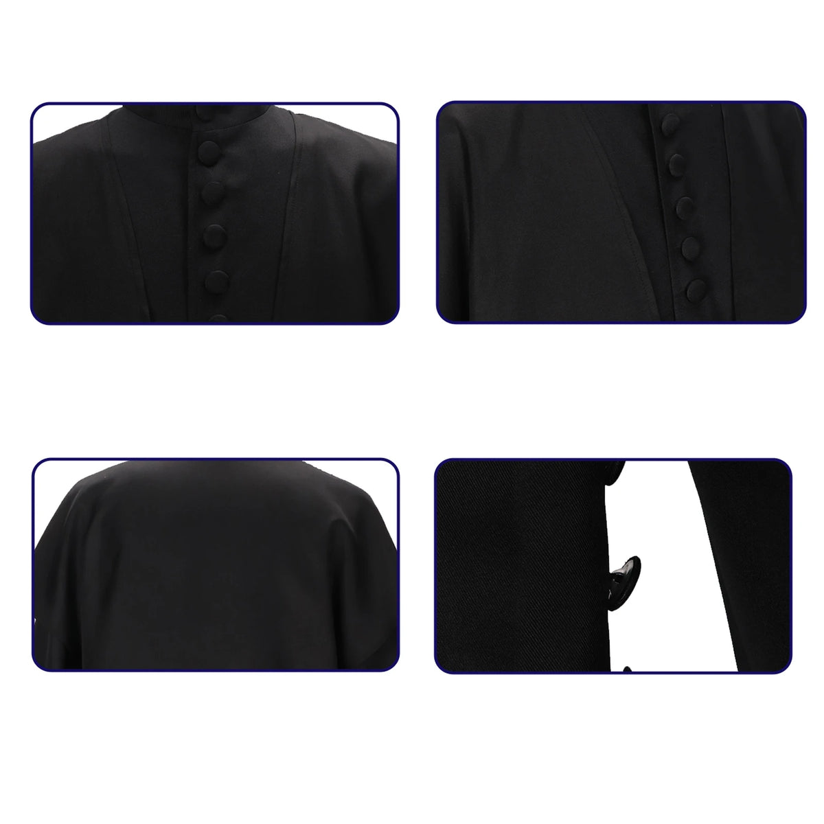 Professor Snape Cosplay Costume Men Jacket Coat Tunic Robe Cloak Cape Halloween Outfit