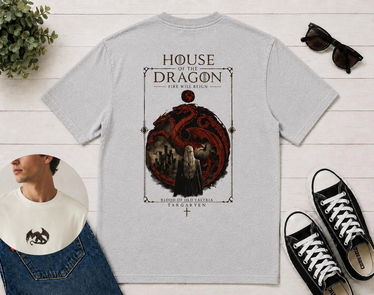 House of The Dragon Movie Graphic 2026 T-Shirt 100%Cotton Men's Women's Y2k Popular Oversized Funny Tshirt Casual Tee Streetwear