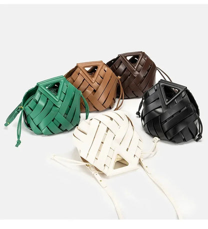 Trendy Vegan Leather Woven Tote Bag for Women Top Handle Purses and Handbags Fashionable Crossbody Shoulder Bag Tote Purses 2025