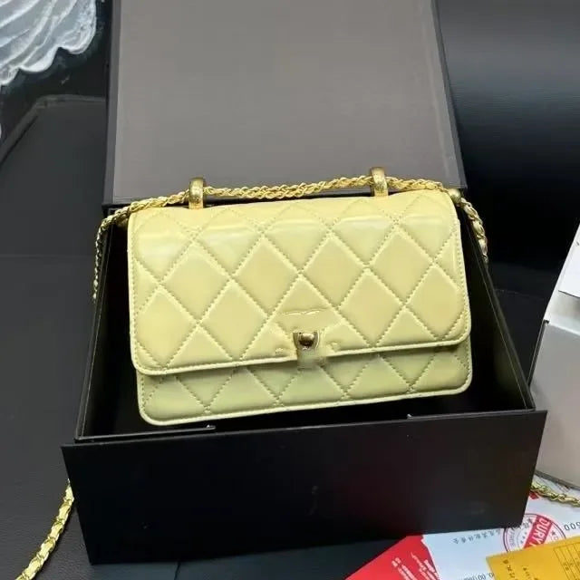 Channeled Bag Women designer makeup bag High Quality Sheepskin Diamond Lattice Handle Vanity Box Tote Bags Crossbody Shoulder Co