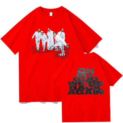 Backstreet Boys Double Sided Print T Shirt Men Women Vintage Pop Band