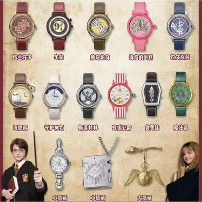Original In-Stock Harry Potte Series Watch Blind Box Quartz Wristwatch Anime Peripheral Trendy Watch Creative Collectible Gift